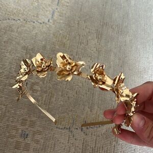 Gold Floral Headband